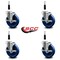 Service Caster 5'' Solid Poly Swivel 7/8'' Expanding Stem Caster Set with Brake, 4PK SCC-EX20S514-SPUS-TLB-78-4 - alternate 4